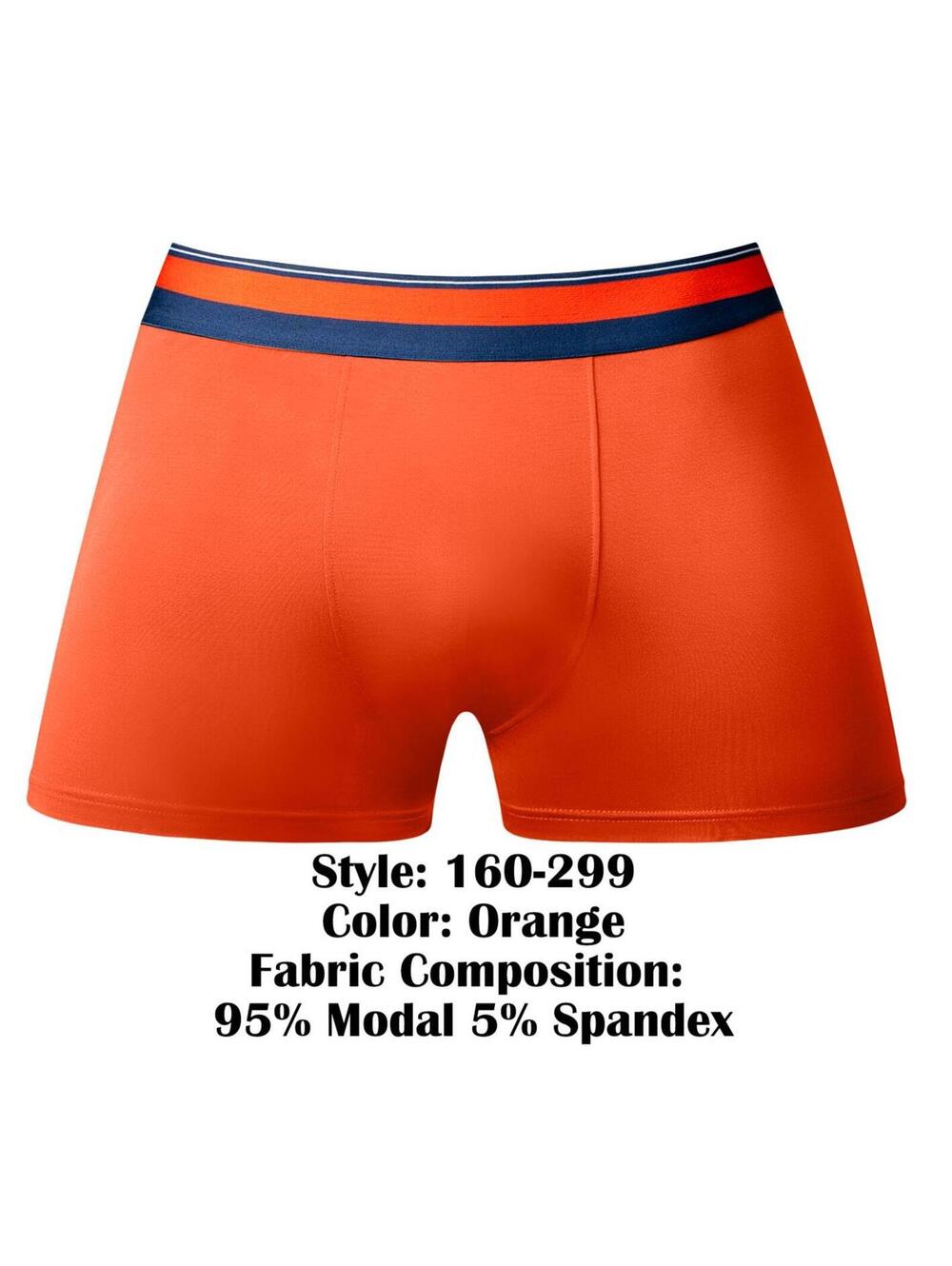 Male Power 160-299 Soo Cumfy Boxer Brief Color Orange - Picture 7 of 8